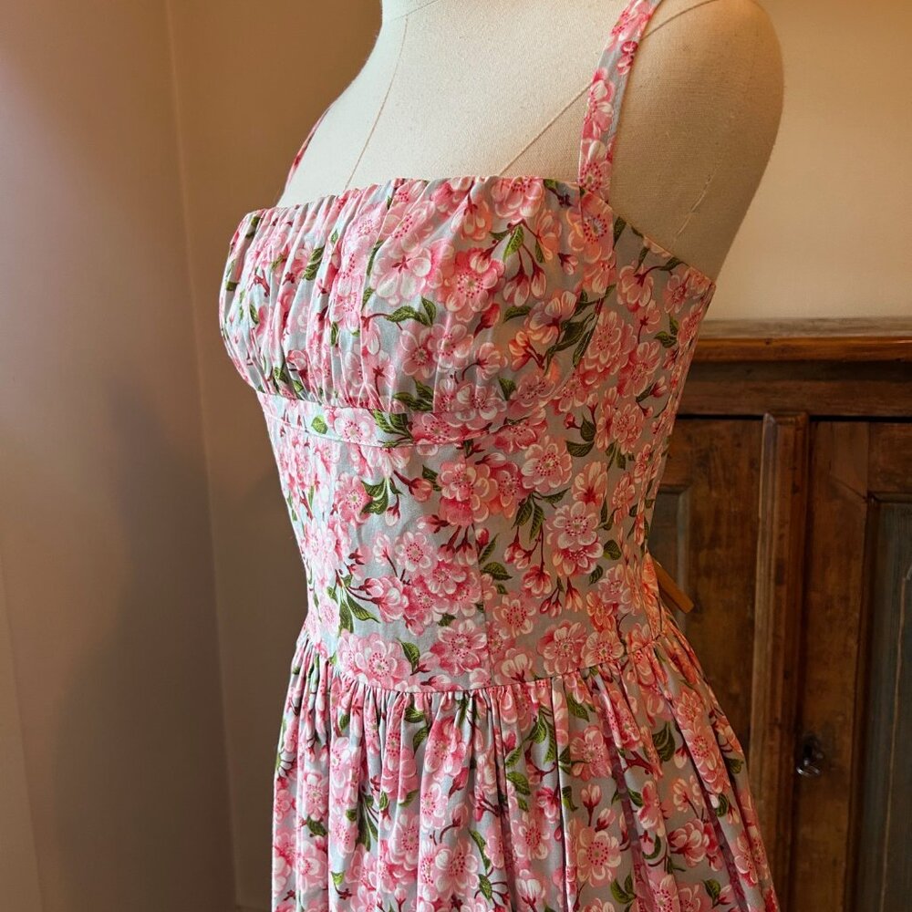 RARE Bernie Dexter Cherry Blossoms Paris Dress - Picture 4 of 10